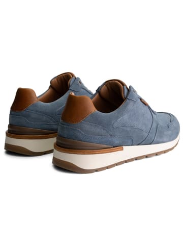 TRAVELIN' Leren sneakers "Newberry" blauw