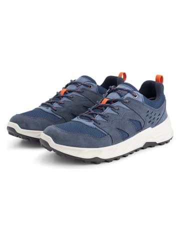 TRAVELIN' Leren wandelschoenen "Praesto" donkerblauw