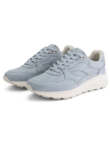 TRAVELIN' Leren sneakers "Rampton" lichtblauw
