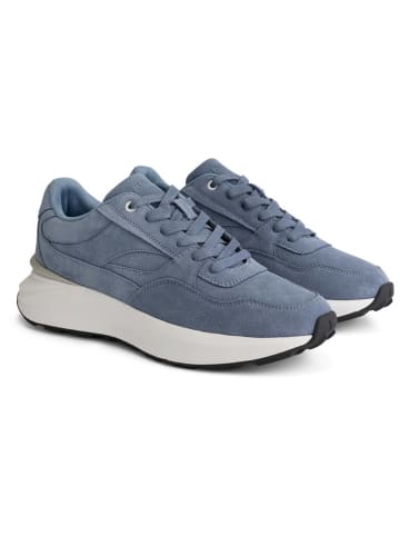 TRAVELIN' Leren sneakers "Ramsgate" blauw