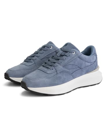 TRAVELIN' Leren sneakers "Ramsgate" blauw
