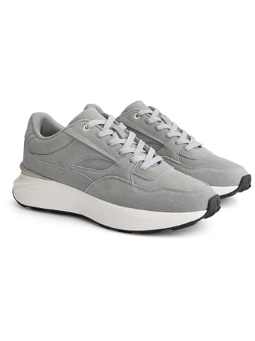 TRAVELIN' Leren sneakers "Ramsgate" grijs