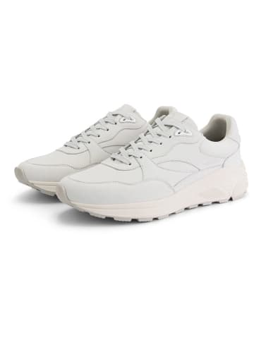 TRAVELIN' Leren sneakers "Raunds" wit