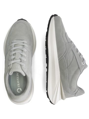 TRAVELIN' Leren sneakers "Ripley" grijs