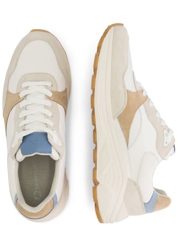 TRAVELIN' Leder-Sneakers "Romsey" in Weiß/ Beige
