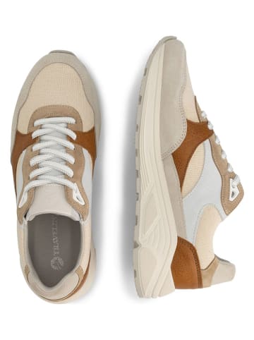 TRAVELIN' Leren sneakers "Ryde" beige/lichtbruin