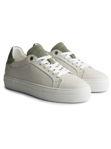 TRAVELIN' Leder-Sneakers "Santec" in Creme/ Khaki