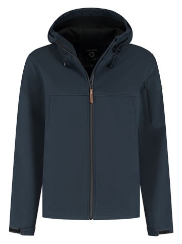 TRAVELIN' Kurtka softshellowa "Stian" w kolorze granatowym