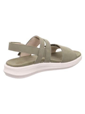 Legero Skórzane sandały "Ella" w kolorze khaki