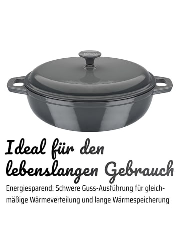 GSW 2-delige set: sudderpan met deksel "Grey Shadow" grijs - Ø 30 cm