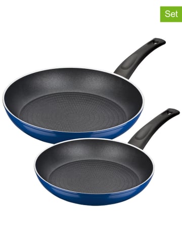 GSW 2-delige set: braadpannen "DreamLine" blauw
