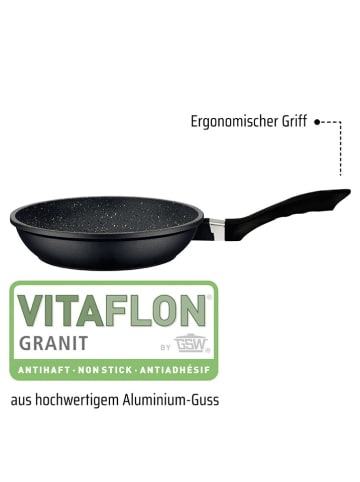 GSW Bratpfanne ''Gourmet'' in Schwarz - Ø 24 cm