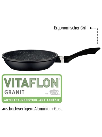 GSW 7tlg. Kochgeschirr-Set ''Gourmet'' in Schwarz