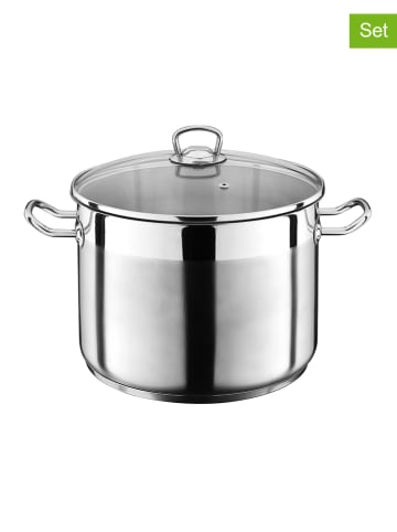 GSW 2-delige set: roestvrijstalen pan "Profi" - Ø 26 cm