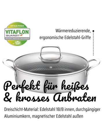 GSW 2-częściowy zestaw "Inoxxa" w kolorze srebrnym - Ø 28 cm