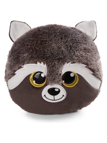 NICI Kussen "Glubschis - Waschbär Clooney" grijs - (L)32 x (B)33 cm