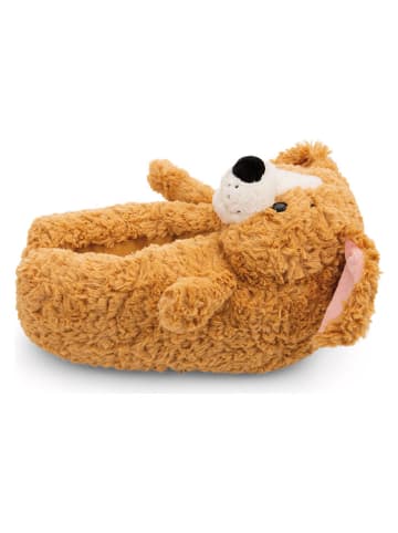 NICI Kapcie "Dog" w kolorze jasnobrązowym