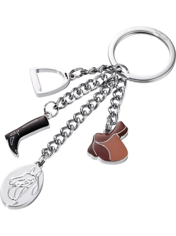 Troika Schlüsselanhänger "Pferdeglück" in Silber