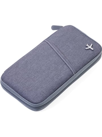 Troika Reisedokumente-Etui in Grau - (B)24,3 x (H)13,3 x (T)2,2 cm