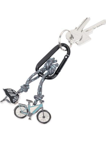 Troika Sleutelhanger "E-Bike" grijs/zwart/petrol