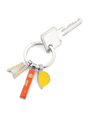 Troika Schlüsselanhänger ''Bob'' in Silber/ Gelb/ Orange