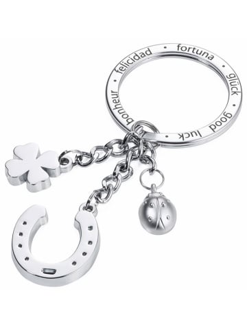 Troika Schlüsselanhänger "Glücksbringer" in Silber