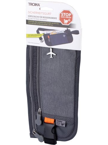 Troika Gürteltasche ''Sicherheitsgurt'' in Grau - (B)28 x (H)13,3 x (T)1,1 cm