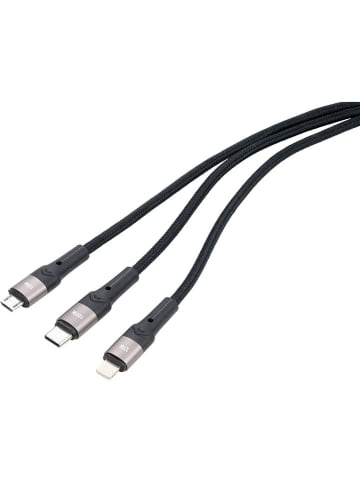 Troika Schnellladekabel in Schwarz - (L)120 cm