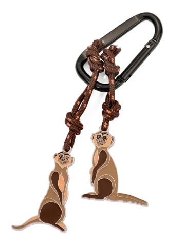 Troika Schlüsselanhänger ''Eddie & Manni'' in Braun