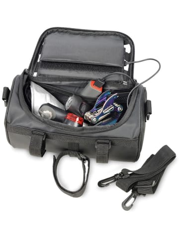 Troika Lenker-Fahrradtasche in Schwarz - (B)24 x (H)13 x (T)14 cm