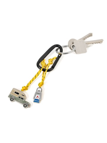 Troika Schlüsselanhänger ''Camping'' in Bunt