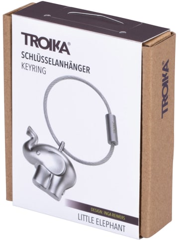 Troika Sleutelhanger "Little Elephant" zilverkleurig