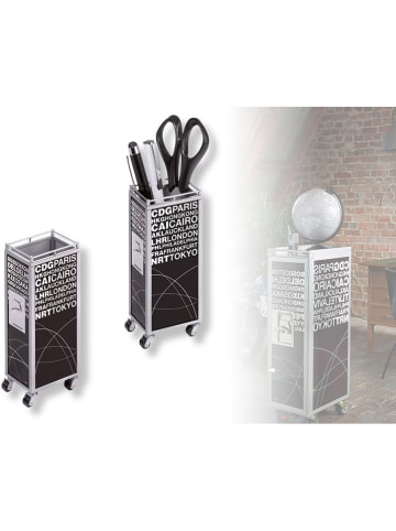 Troika Pennenbakje "Mini Trolley" zwart - (B)5,1 x (H)12,5 x (D)3,7 cm