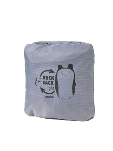 Troika Rucksack ''Ruck Zack'' in Schwarz/ Grau - (L)13,3 x (B)13,2 cm