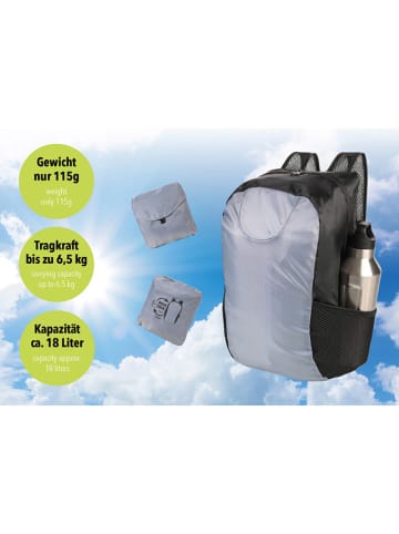 Troika Rucksack ''Ruck Zack'' in Schwarz/ Grau - (L)13,3 x (B)13,2 cm