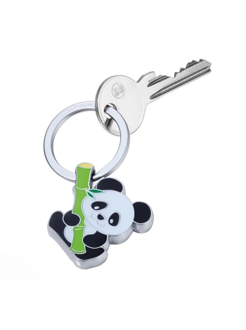 Troika Sleutelhanger "Bamboo Panda" zilverkleurig/meerkleurig