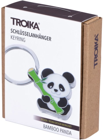 Troika Schlüsselanhänger ''Bamboo Panda'' in Silber/ Bunt