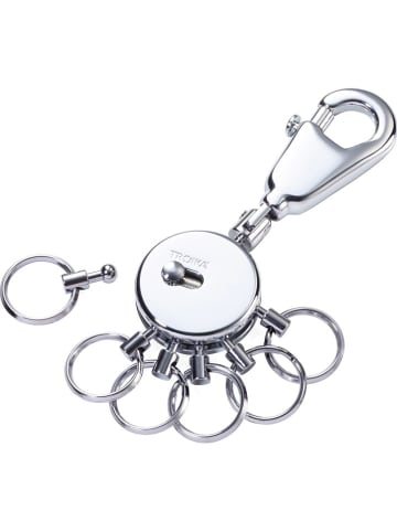 Troika Schlüsselanhänger in Silber
