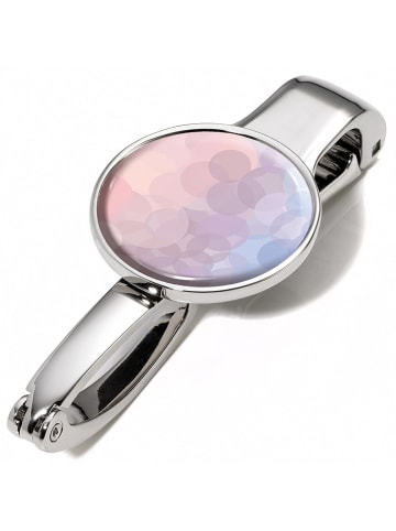 Troika Handtasclip "Serenity Rose" lichtroze/lichtblauw - (B)3,7 x (H)14 x (D)7 cm