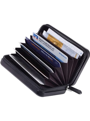 Troika Kreditkartenetui "Kartenkoffer" in Schwarz - (B)10,5 x (H)7 x (T)3 cm