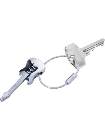 Troika Schlüsselanhänger ''Strat am Ring'' in Silber
