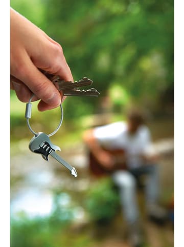 Troika Schlüsselanhänger ''Strat am Ring'' in Silber