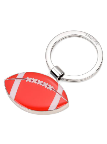 Troika Sleutelhanger "Footbal" oranje/zilverkleurig - (L)6,2 cm