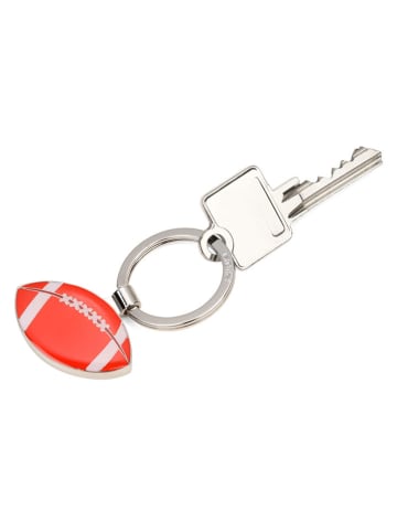 Troika Sleutelhanger "Footbal" oranje/zilverkleurig - (L)6,2 cm