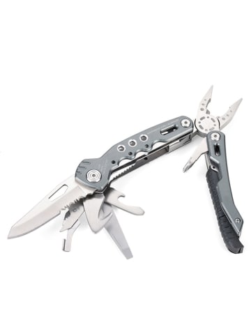 Troika Multitool "Fire Tool 14" zilverkleurig - (B)10,6 x (H)2,1 x (D)4 cm