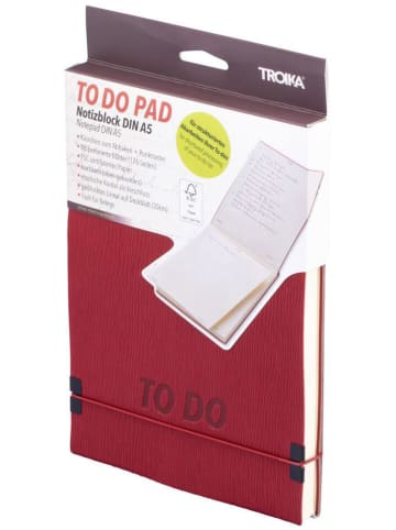 Troika Notatnik "To do" w kolorze czerwonym - A5