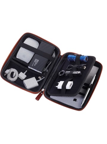 Troika Organizeretui bruin - (B)22 x (H)17 x (D)4,5 cm