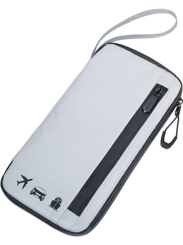 Troika Reisdocumentenetui grijs - (B)26 x (H)14,7 x (D)2,7 cm