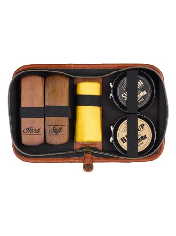 Gentlemen's Hardware 6tlg. Schuhpflege-Set in Braun