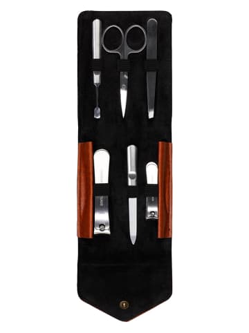 Gentlemen's Hardware 6-delige manicureset zwart/bruin